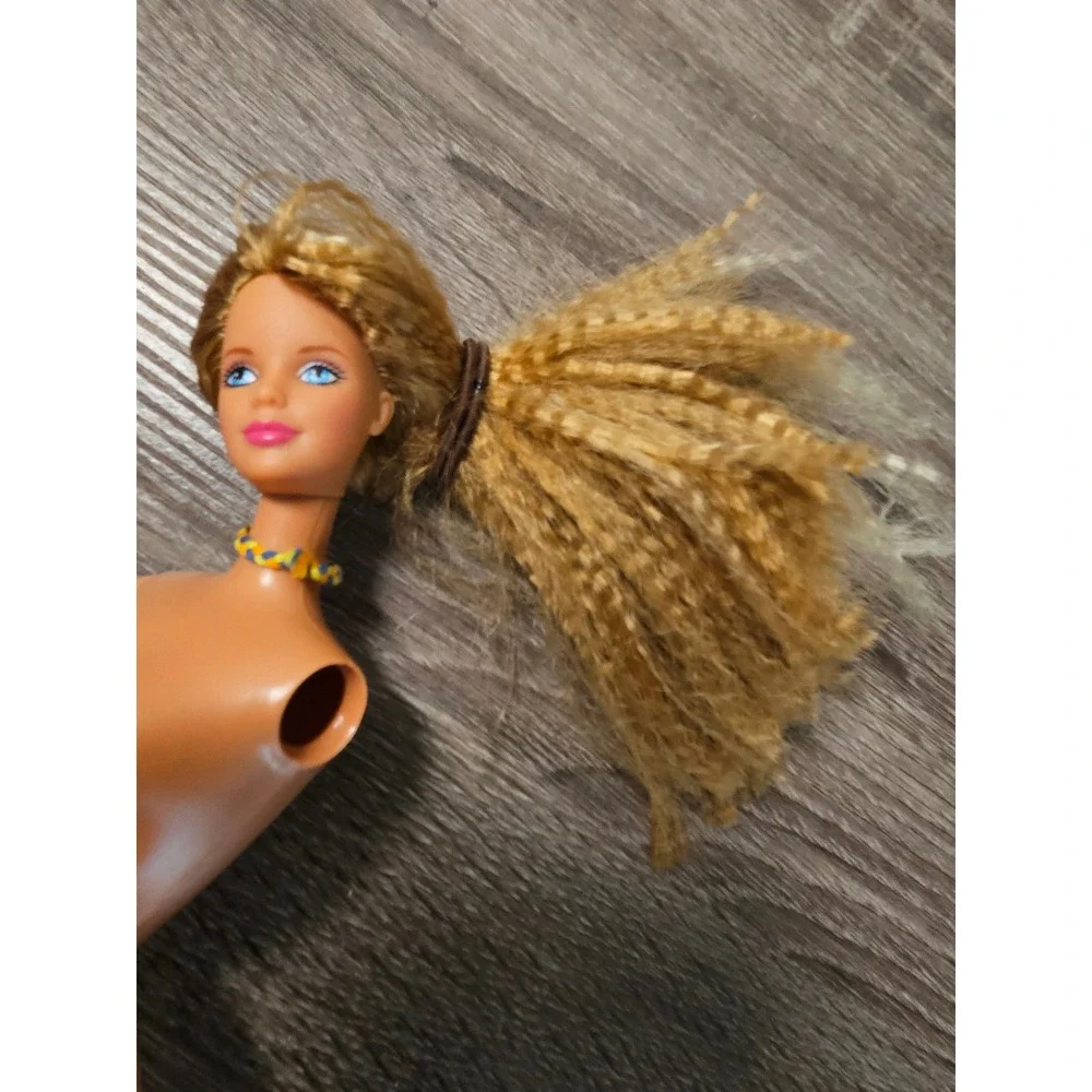 Vintage 1991 Mattel Barbie Doll Crimped Blonde Hair 1966 Body for Repair